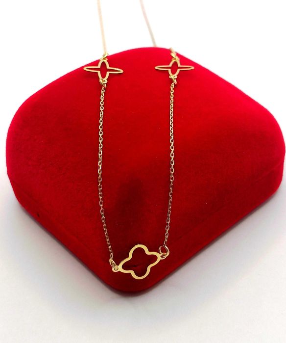 Złoty łańcuszek Celebrytka gwiazdki Pr.333 W:1,03gr NOWY InterSKLEP