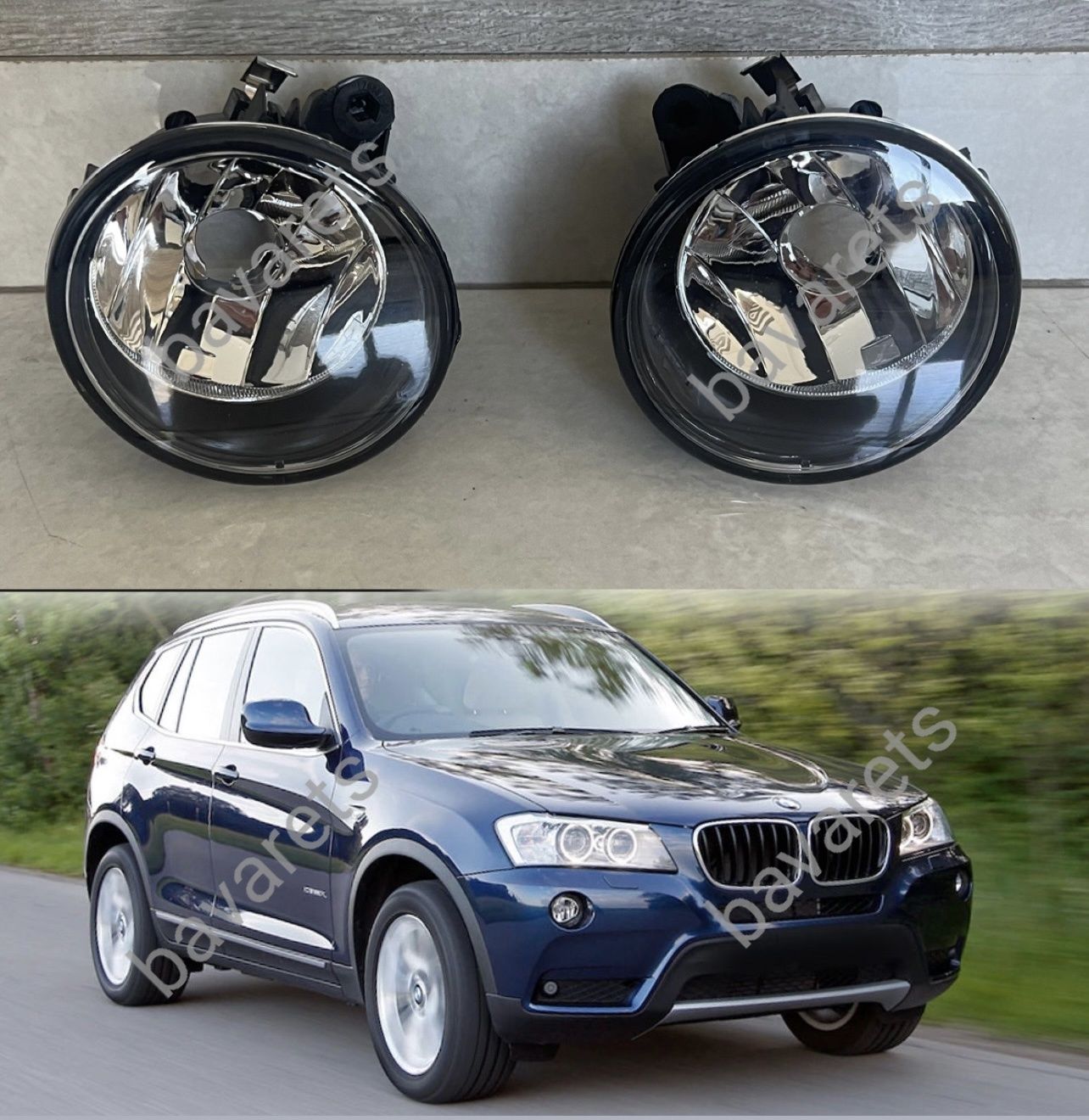 Противотуманки bmw f48 f49 f39 f25 f26 f15 f85 f16 галогенки