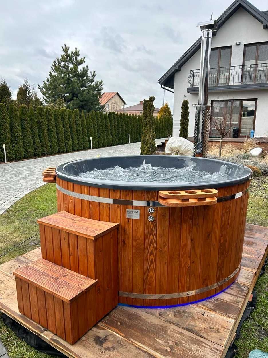 Wanna Spa Kompletna Z PIECEM Jacuzzi Balia Bania Sauna Transport