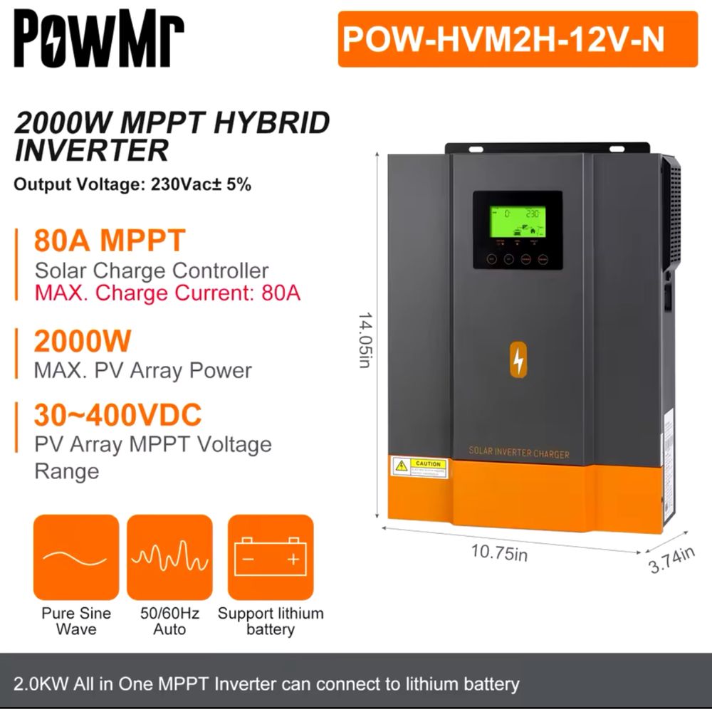 Инвертор гибридный PowMr EaSun наличие все модели
