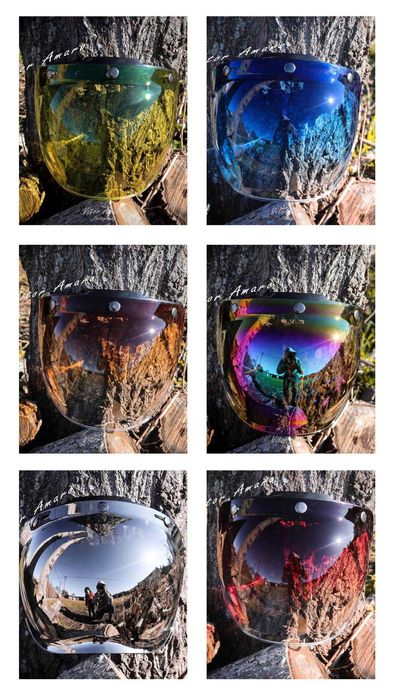 Viseira Bolha Vintage/Old School/Retro (8 Cores)|NOVAS