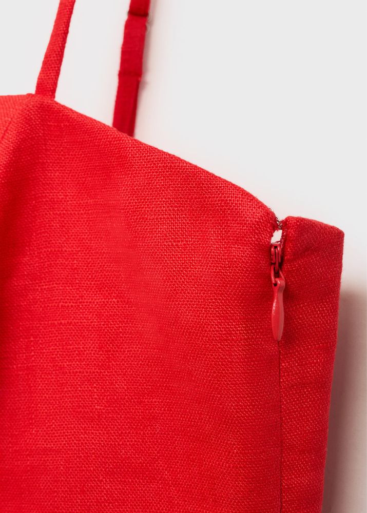 Vestido vermelho Mango S