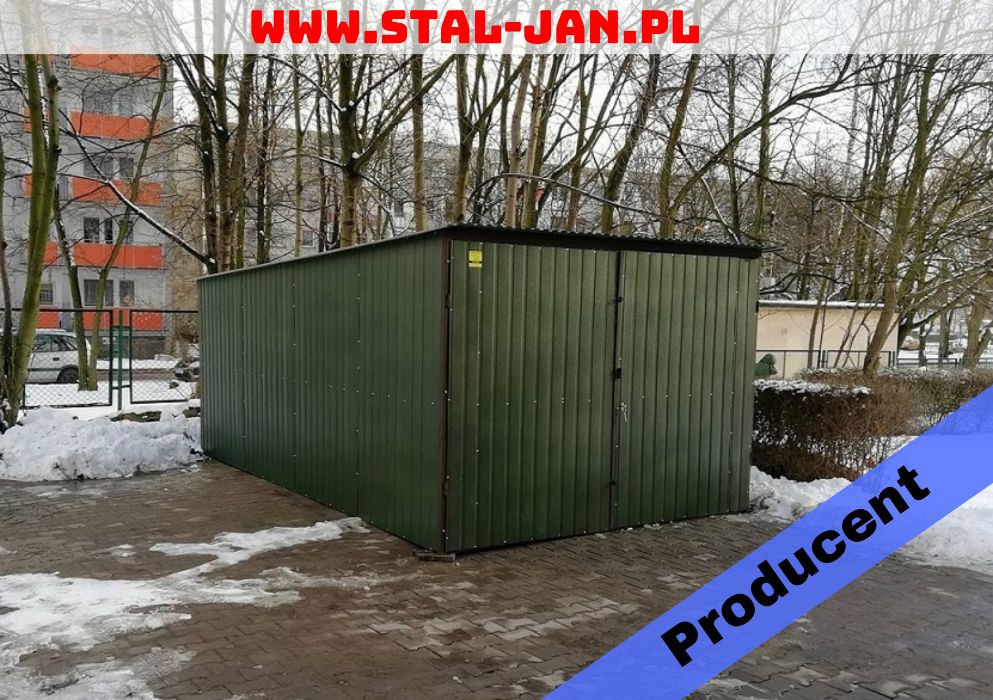 Garaż blaszany/blaszak akryl zielony połysk 3x5, małopolska