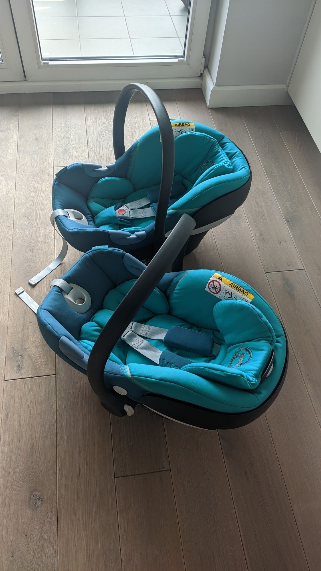 2 Foteliki Cybex Aton M River Blue