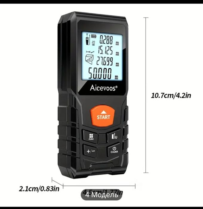 Лазерная рулетка Aicevoos 50м з дисплеєм