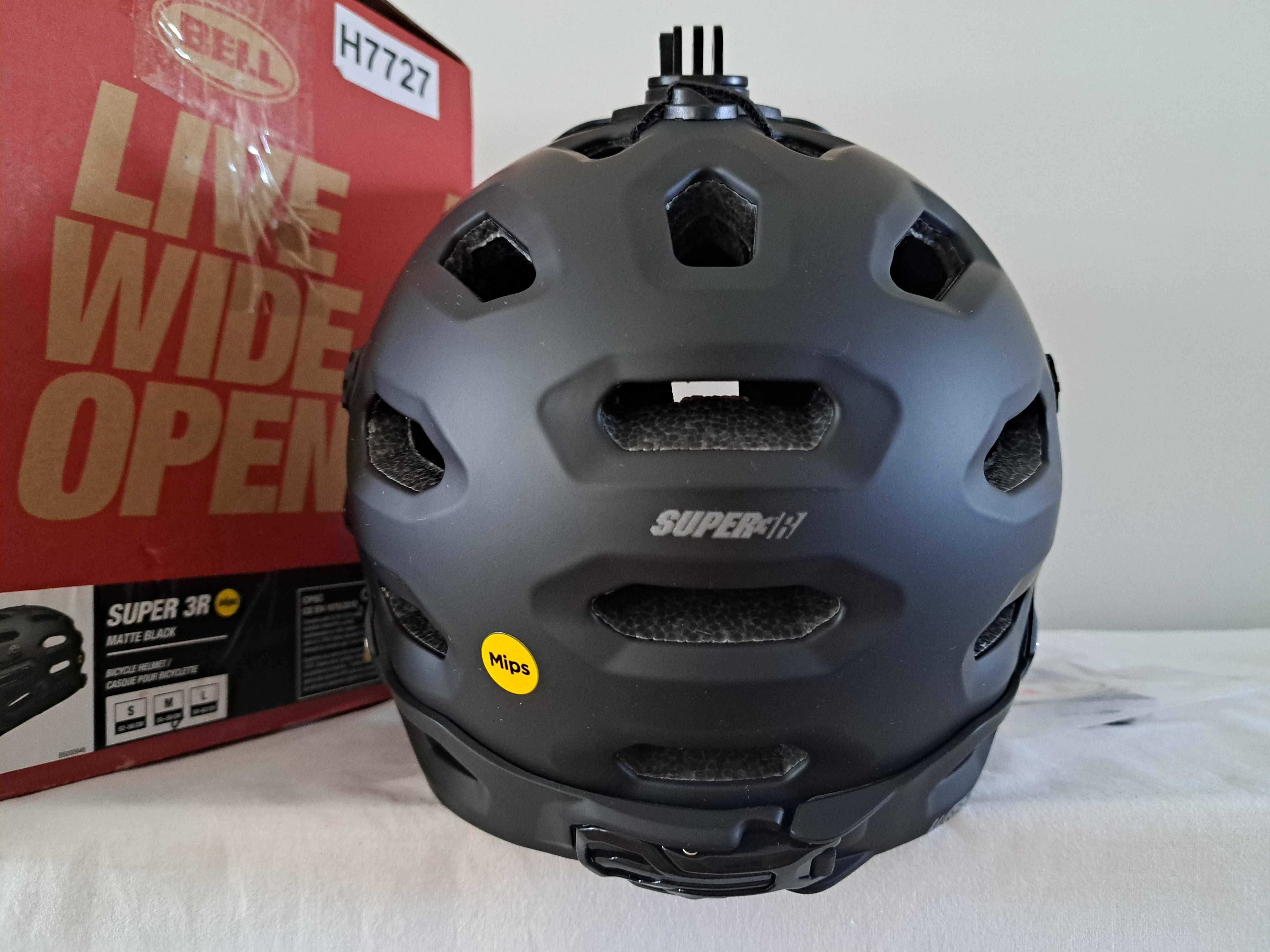 Kask rowerowy fullface Bell Super 3R Mips Matte Black M 55-59cm