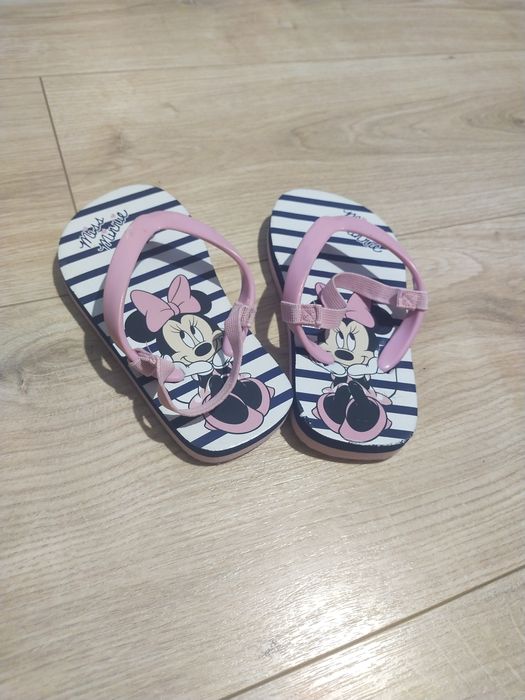 Dziewczęce klapki japonki Myszka Minnie 24-25