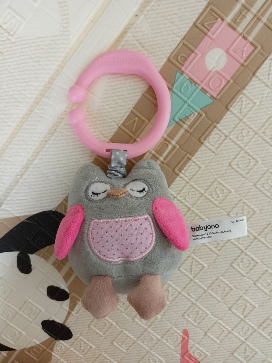 Zabawka dla niemowlaka owl sofia sowa Babyono z wibracją