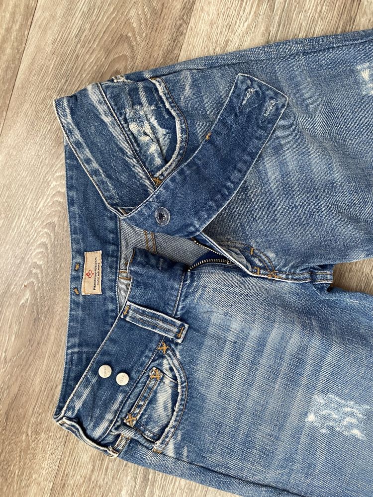 True vintage spodnie jeansy dżinsowe straight wide leg dzwony