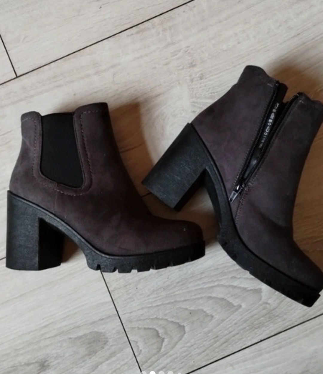 Nowe botki Deichmann zamsz