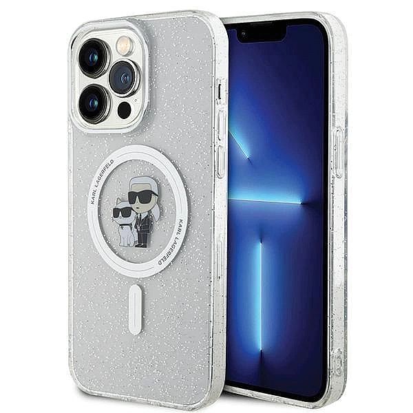 Etui Karl Lagerfeld Karl&Choupette Glitter MagSafe na iPhone 14 Pro Ma