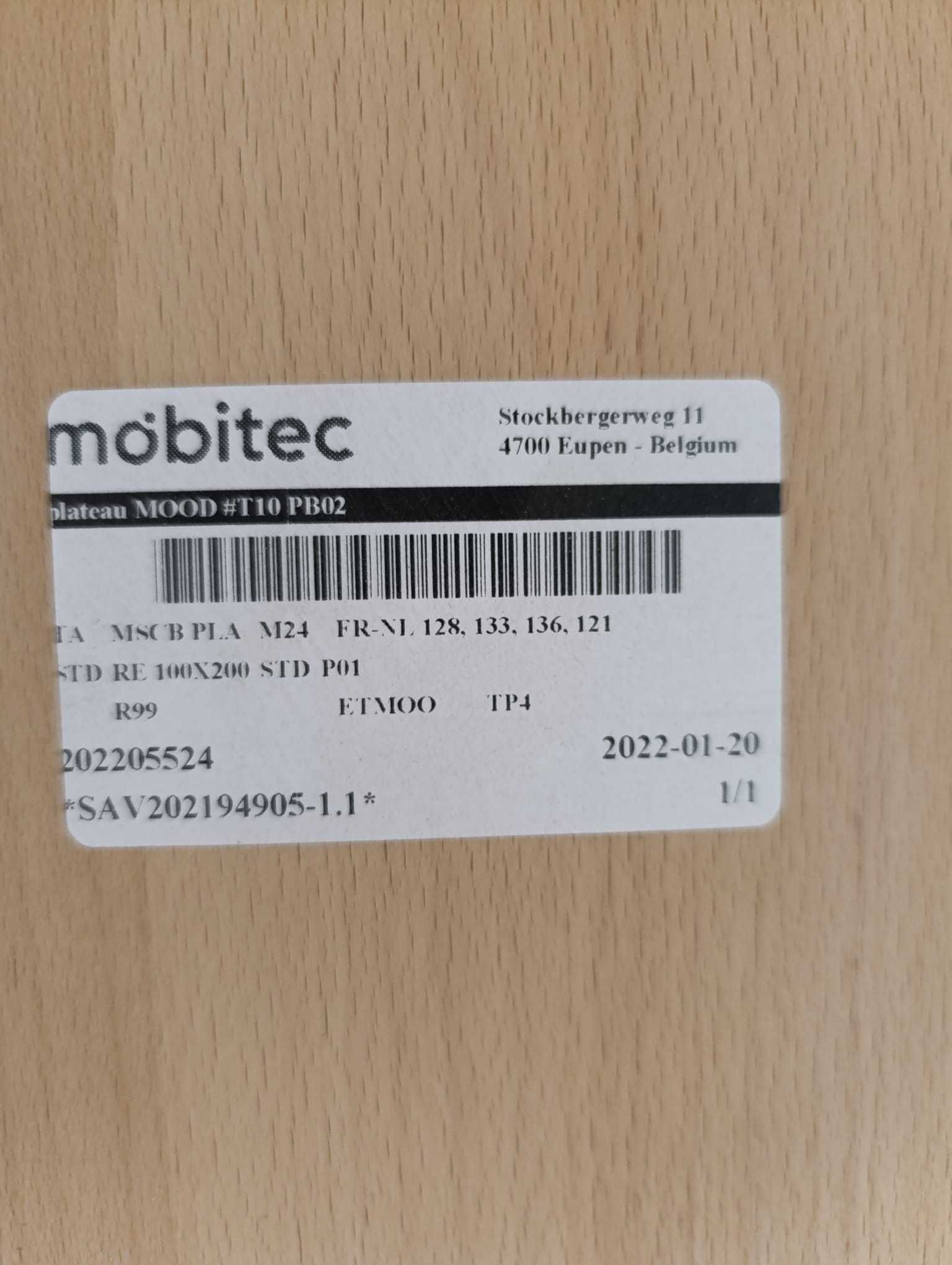 stół blat 200 300 buk mobitec