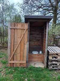 Wychodek , WC , toaleta drewniana