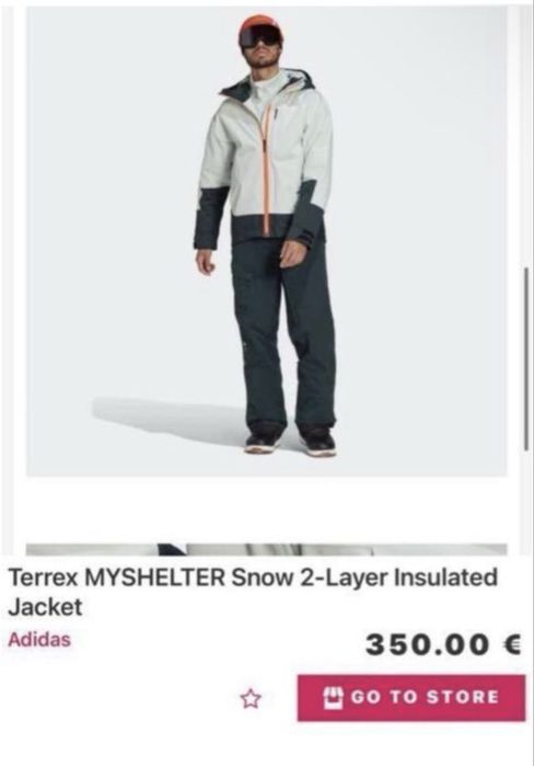 Лижна куртка adidas Terrex Myshelter Sno2 Layer Insulated