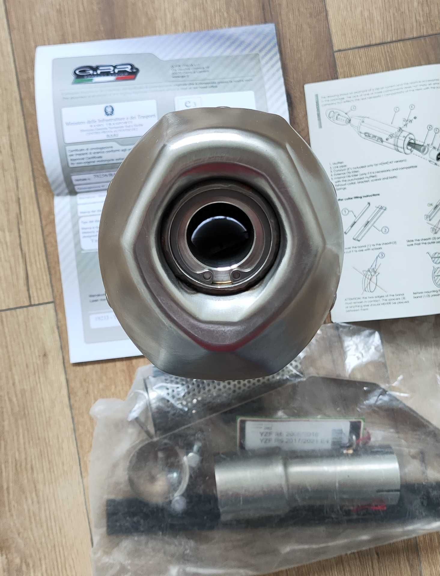 Tłumik układ wydechowy GPR Yamaha Yzf R6 2006/2016 homologacja