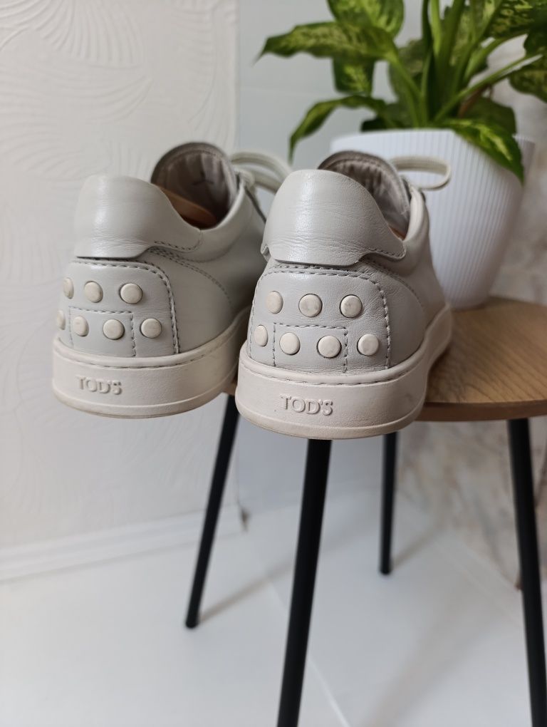 Мужские кожаные кроссовки tod’s mens leather trainers sneakers