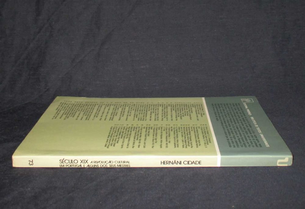 Livro Século XIX A Revolução Cultural em Portugal Hernâni Cidade