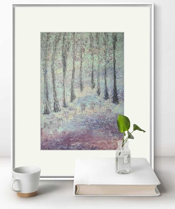 "Rainstorm in the wood"