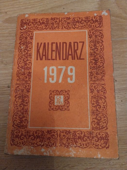Stary kalendarz 1979 rok z czasów prl-u