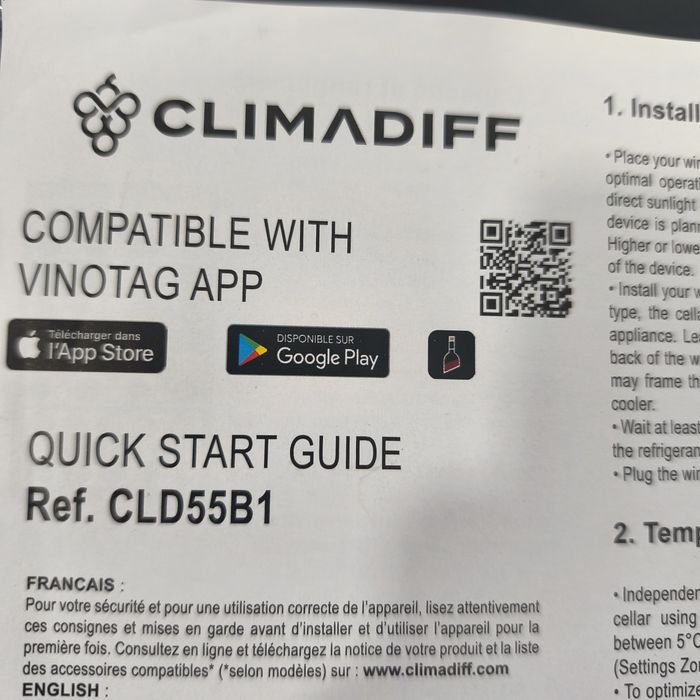 Cave de vinho Climadiff