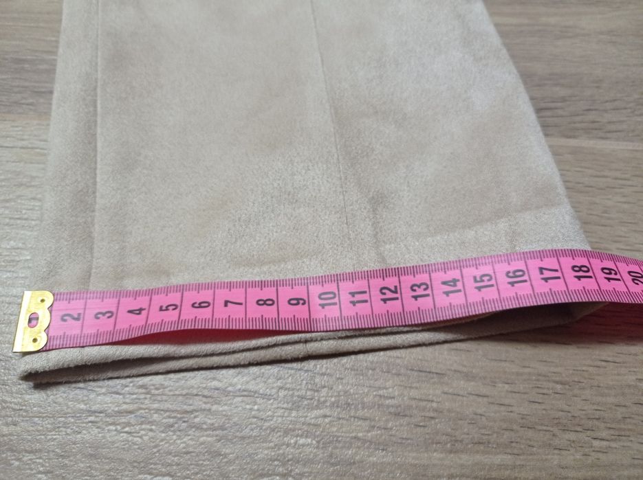 Spodnie zamszowe na wiązanie Orsay