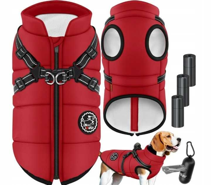 Kurtka Zimowa dla Psa LovPet 40 Polar Wodoodporna Odblaskowa 12-14kg