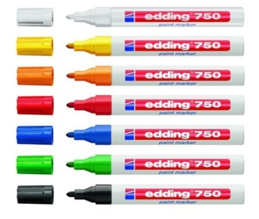 Маркер лаковый, индустриальный, декоративный. Разные фирмы 2-4 мм