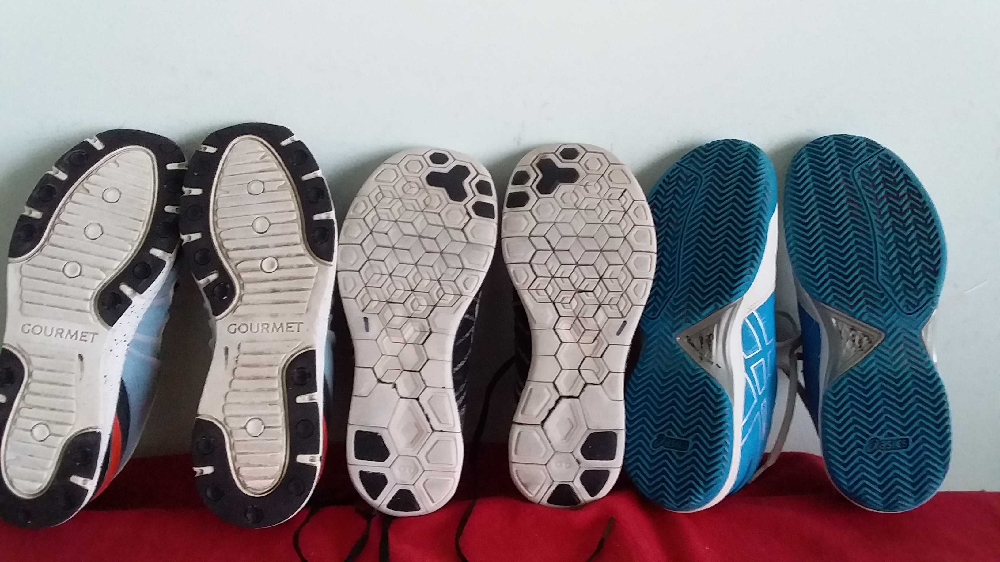 Кросівки дитячі,підліткові-GOURMET-40,5/26;Nike-40;ASICS Gel-Game-24,5