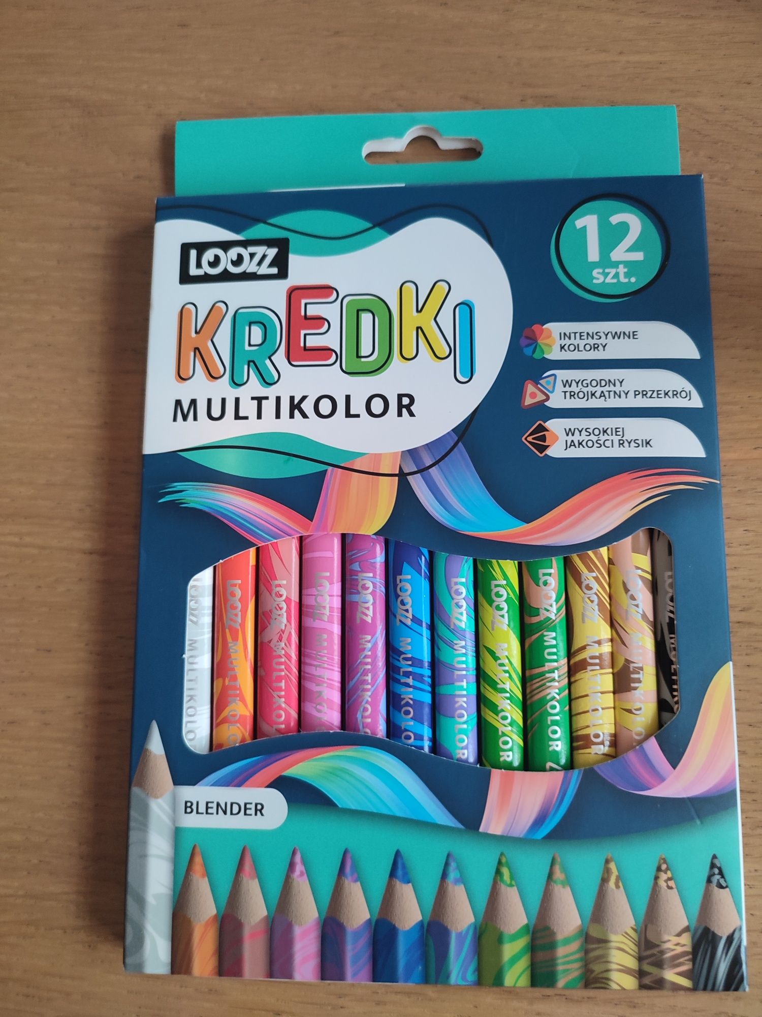 Kredki multikolor Loozz NOWE