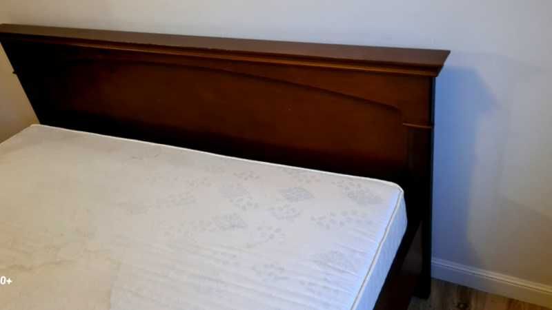 Bydgoskie meble do sypialni szafa i łóżko drewno sosna