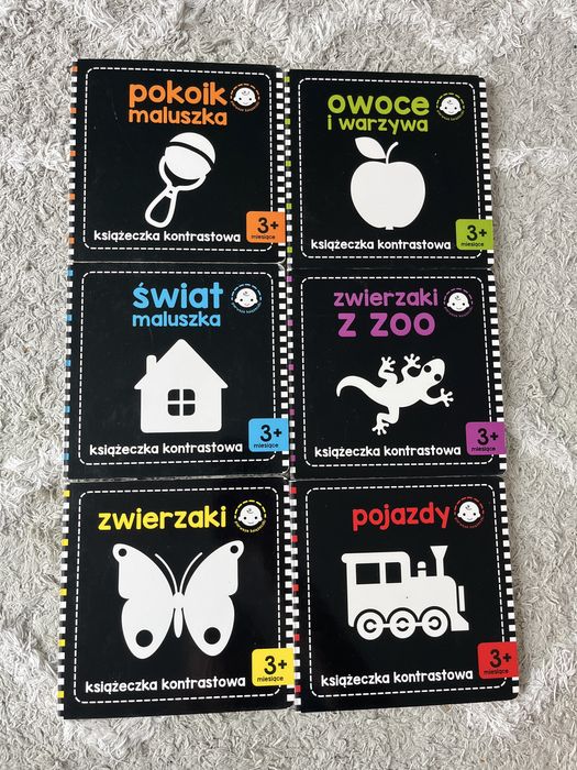 6 książeczek kontrastowych