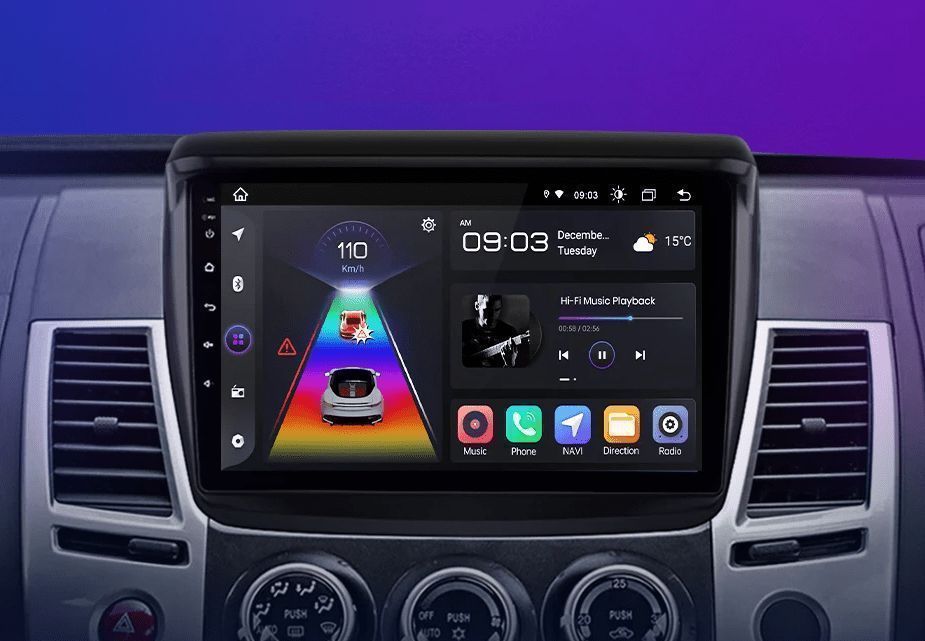 Radio Android do Mitsubishi Pajero Sport 2 / L200 / Triton 6GB 128GB
