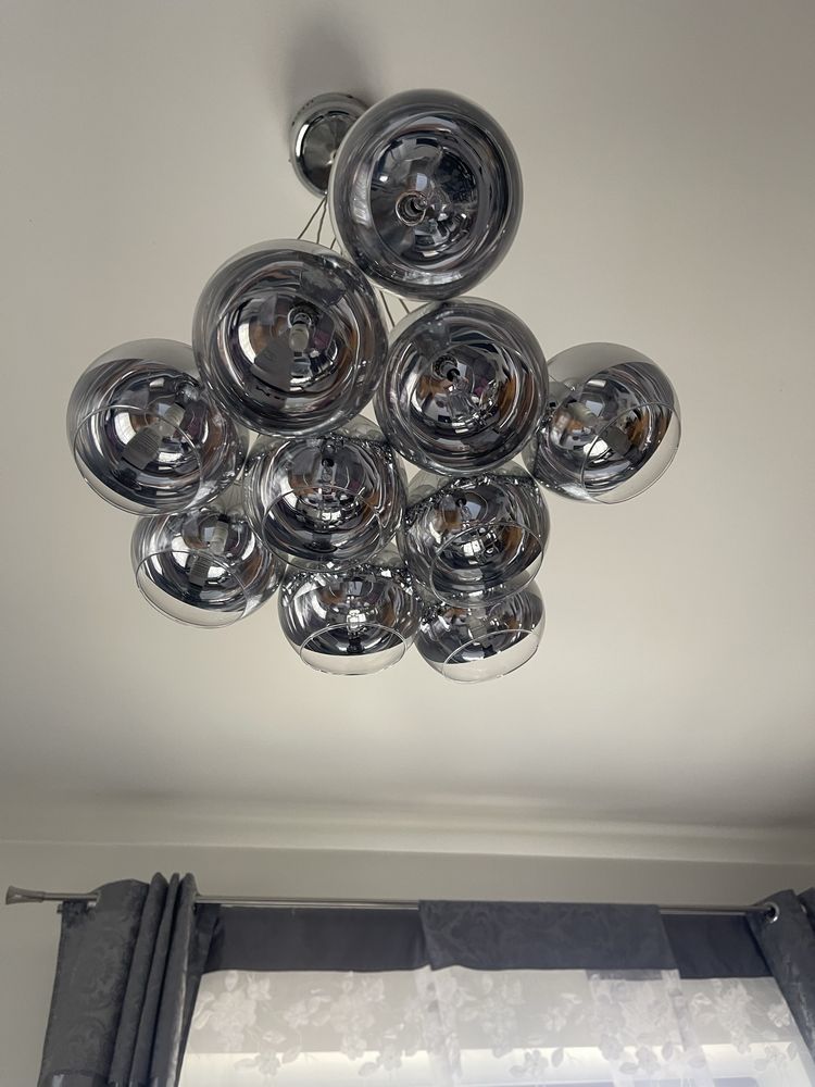 Lampa wisząca kolor srebrny