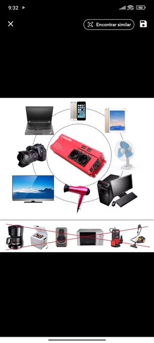 Inversor de corrente elétrica de 12v\TOP