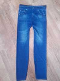 leginsy damski z push up, rozmiar M, kolor denim