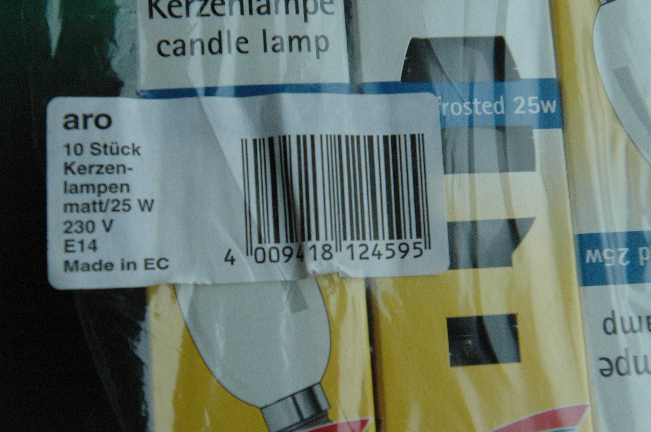 żarówki świecowe mały gwint E14 25W  komplet 10szt