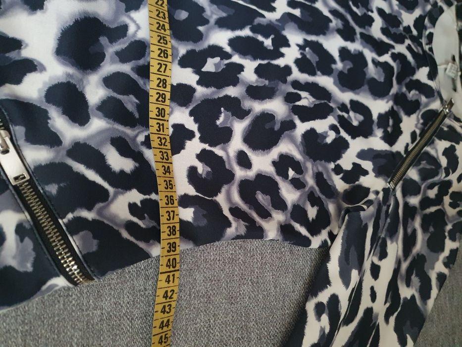 Sukienka,długi rękaw, panterka,Zara