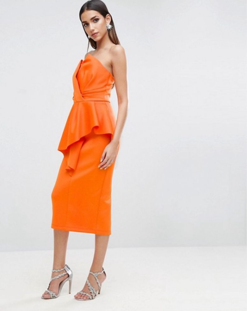 Прекрасна сукня-бюстьє міді asos