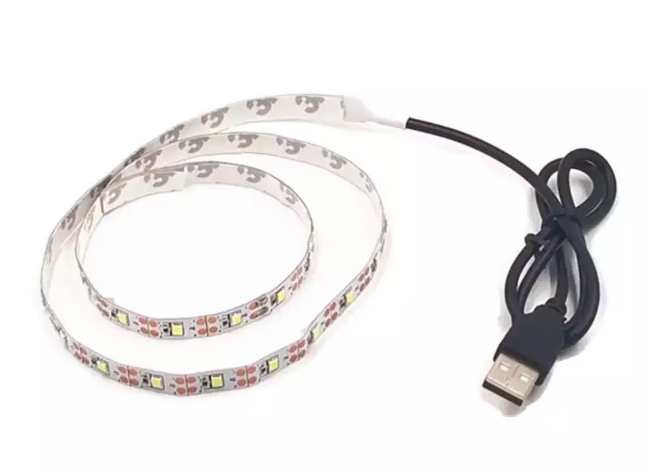 LED лента 5v от USB разный метраж 0.5, 1, 2, 3, 4, 5 м освещение