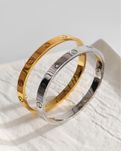 Браслет Cartier Love жовте та біле золото (срібло)
