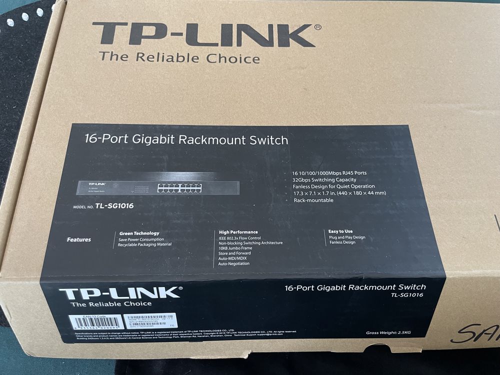 16-port gigabit rackmount switch tp-link