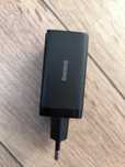 Ładowarka BaseUs 65W GaN (2x USB-C i USB-A ) czarna