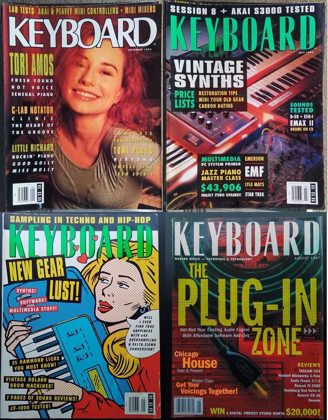Números antigos avulso da revista Keyboard