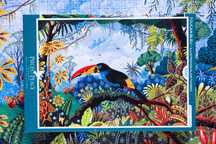 Puzzle Pieces & peace Toucan Bleu 1000 elementów, komplet
