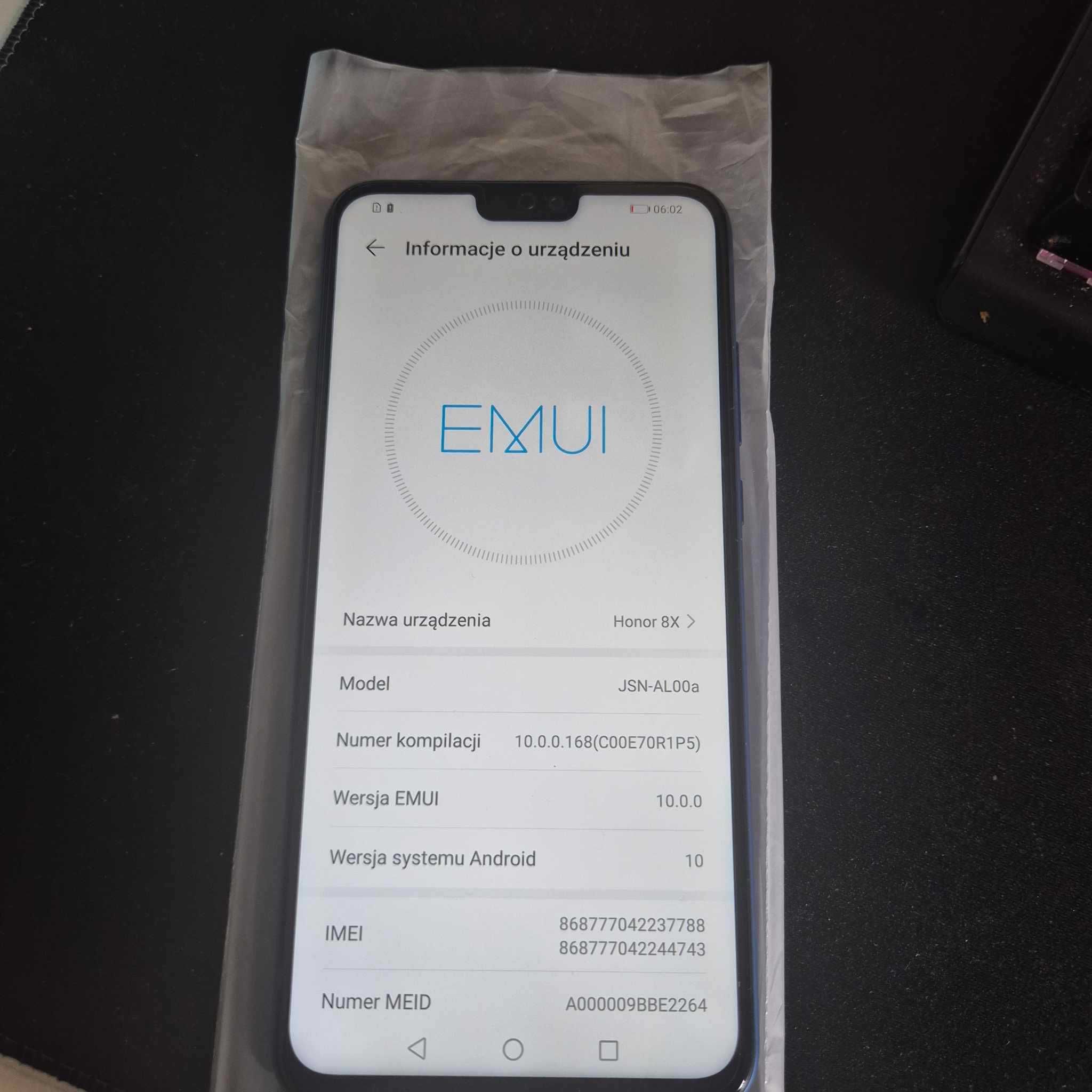 Honor 8X  6 GB RAM-64 GB Nowy!!