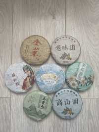 Дяньхун шу шен пуер білий китайський  пресований чай  100г