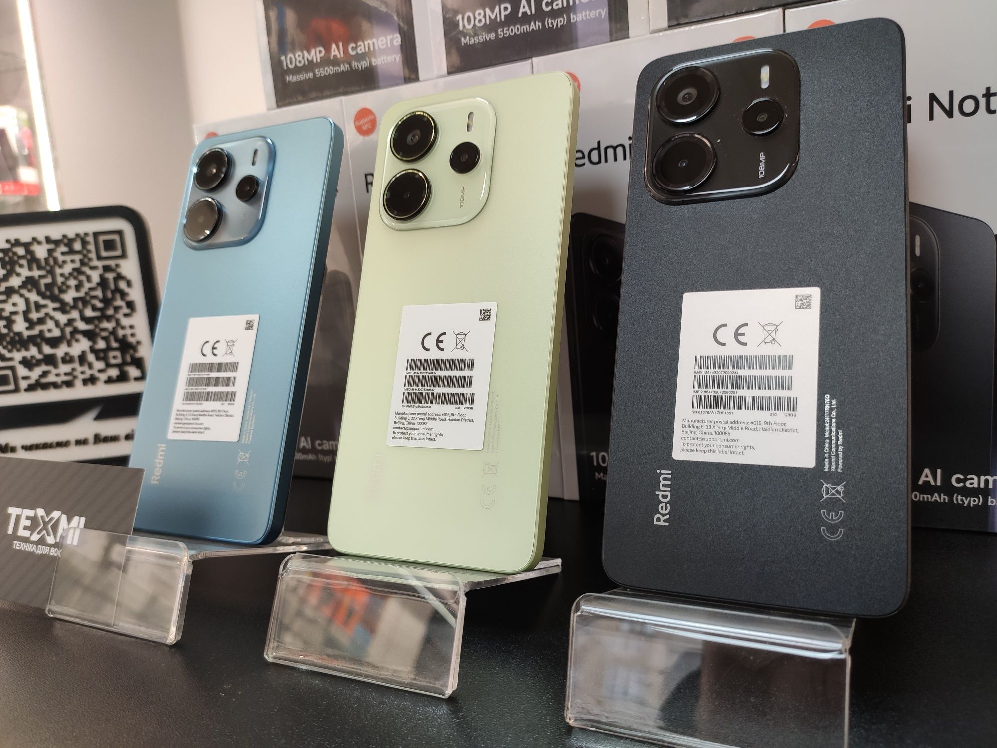 МАГАЗИН! Нові Xiaomi Redmi Note 14 6/128Gb, 8/256Gb Black, Green, Blue