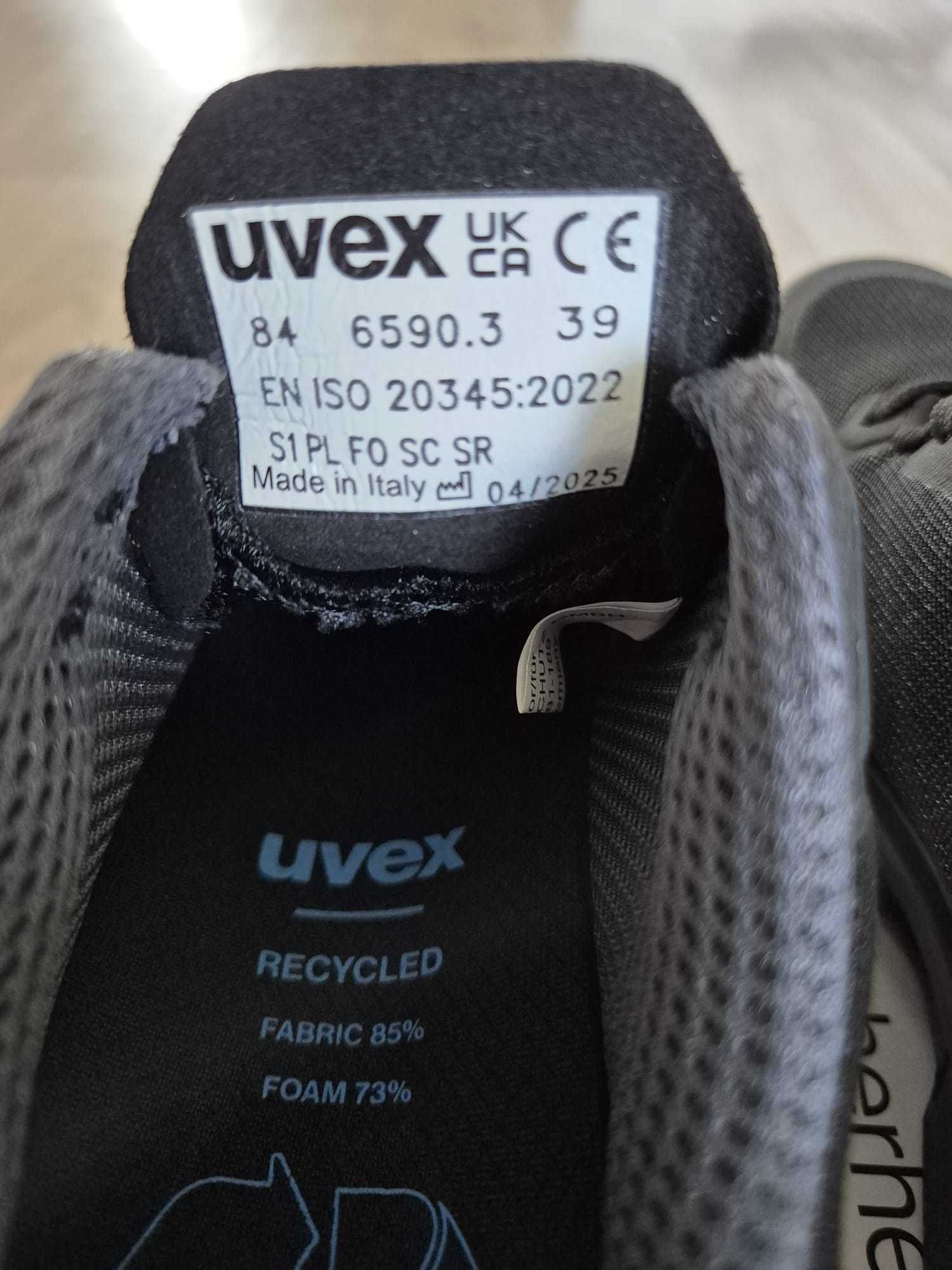 Buty robocze, ochronne UVEX 1 sport S1-P (art. 65903), rozmiar 39