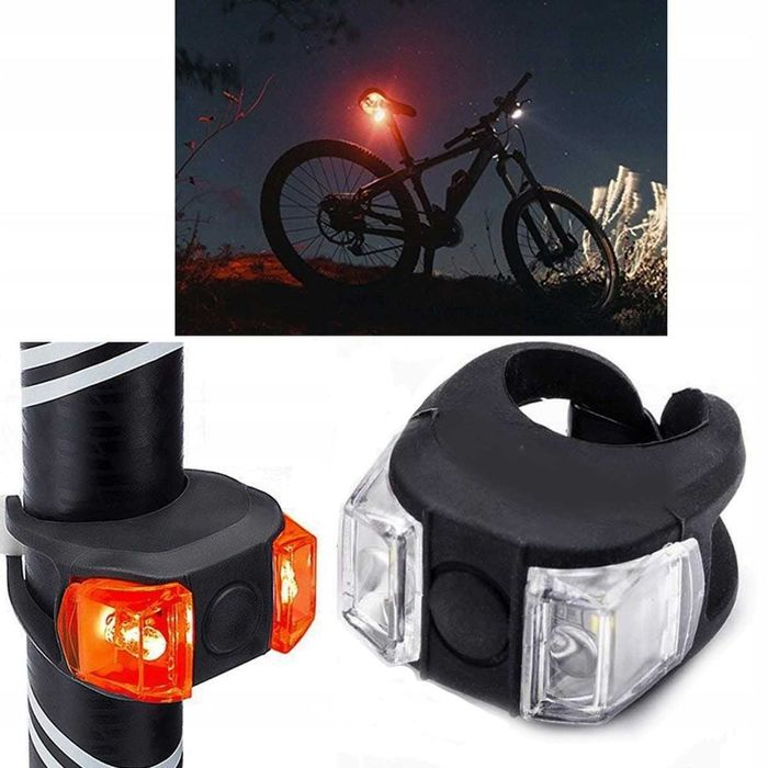 Zestaw lampek rowerowych małych