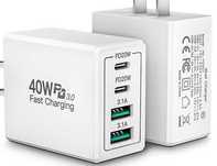 ładowarka 2x USB C/ 2x usb  re-pd601